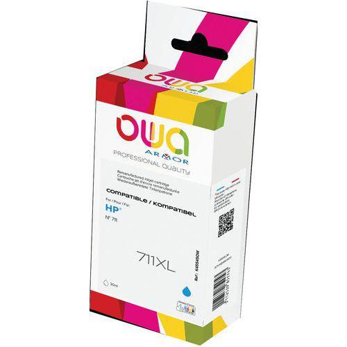 Illustration de : Cartouche d'encre traceur remanufacturée HP 711 - Owa