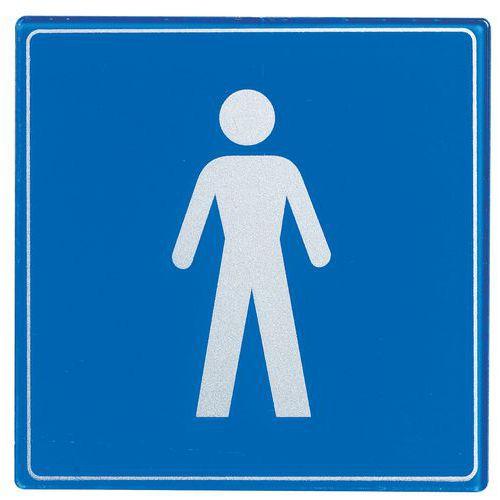 Pictogramme plexiglas carré - Homme thumbnail image 1