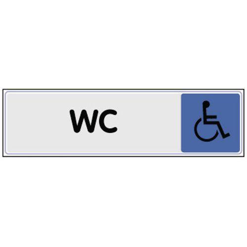 Panneau de signalisation en plexiglas - WC handicapé thumbnail image 1