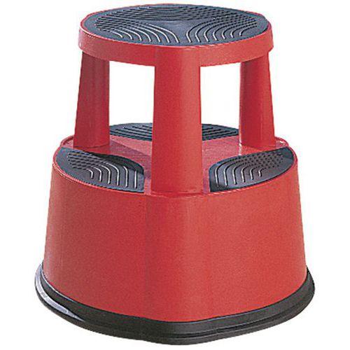 Marchepied mobile pro poly. - 2 marches Rouge thumbnail image 1