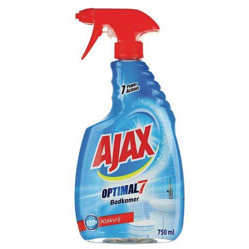 Lot de 12 Spray nettoyant salle de bain anticalcaire Ajax Optimal 7 - 750 mL thumbnail image 1