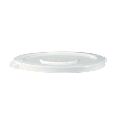 Couvercle plat pour conteneur rond Brute, Coloris : Blanc thumbnail image 1