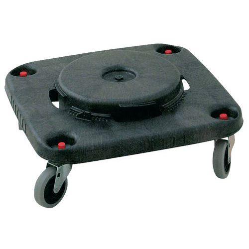 Socle sur roulettes pour poubelles carrées 106 et 152 L Rubbermaid thumbnail image 1