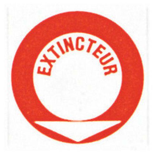 Panneau anti-incendie emplacement écrit extincteur adhésif thumbnail image 1