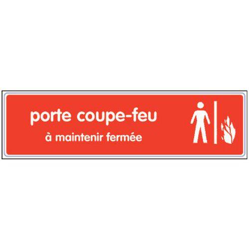 Illustration de : Panneau de signalisation en plexiglas - Prévention incendie