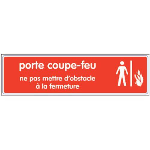 Panneau de signalisation en plexiglas - Prévention incendie fullname image