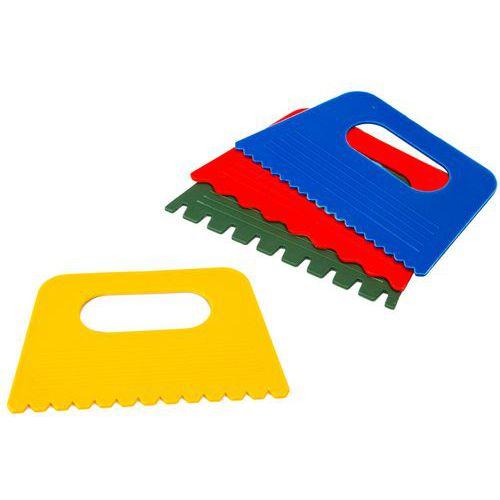 Illustration de : Lot de 4 peignes en plastique à effet