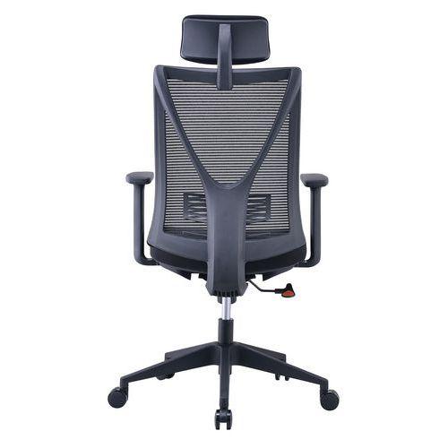 Illustration de : Siège de bureau résille avec accoudoirs ajustables - Manutan Expert