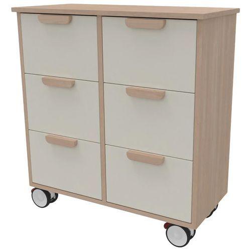 Illustration de : Meuble 6 tiroirs sur roulettes Filou - Manutan Expert