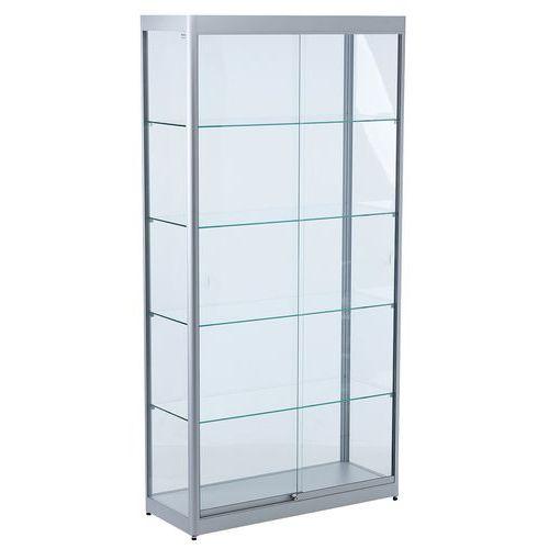 Vitrine d'exposition 1000x400x2000mm - Aluminium thumbnail image 1