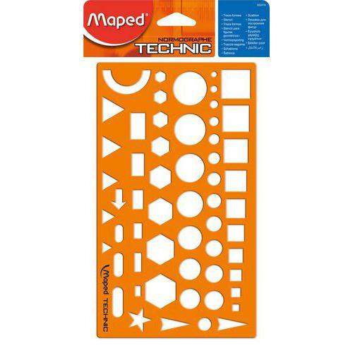 Normographe Technic MAPED : trace-formes thumbnail image 1