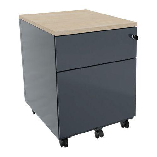 Illustration de : Caisson mobile métal Evidence top bois Vinco