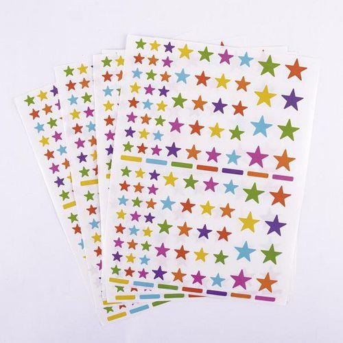 Illustration de : Pochette 624 gommettes étoile peps 2 tailles 1,3-2 cm - Apli Kids