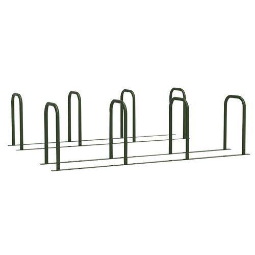 Borne vélos en u reliée 4u peinte vert sapin thumbnail image 1