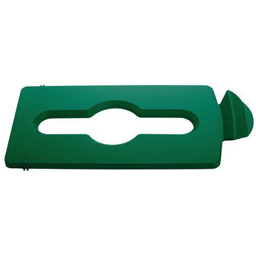 Couvercle déchets mélangés Slim Jim vert thumbnail image 1