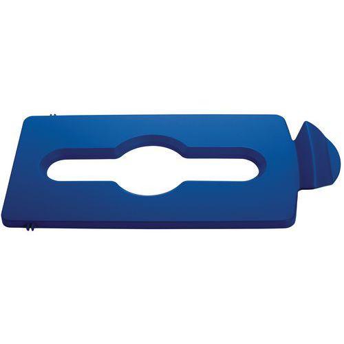 Couvercle déchets mélangés Slim Jim bleu thumbnail image 1