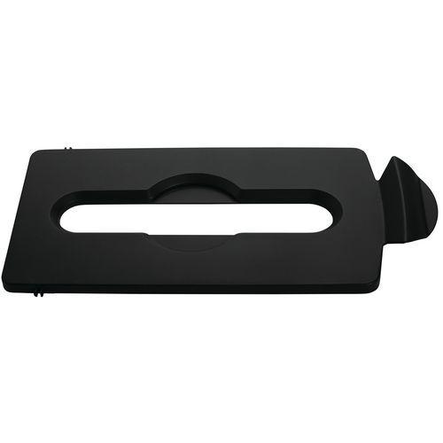 Couvercle papier station de recyclage Slim Jim noir thumbnail image 1