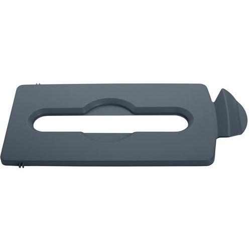 Couvercle papier station de recyclage Slim Jim gris thumbnail image 1
