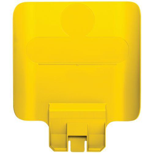 Panneau pour station de recyclage Slim Jim jaune thumbnail image 1