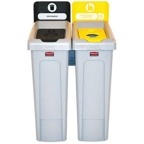 Station de recyclage Slim Jim 174L, noir jaune_FR thumbnail image 1