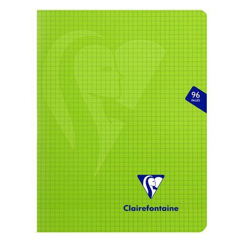 Illustration de : Cahier piqué Mimesys 17x22 cm 96p - Clairefontaine