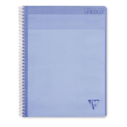 Illustration de : Cahier intégral linicolor A4+ pré-imprimé - Clairefontaine