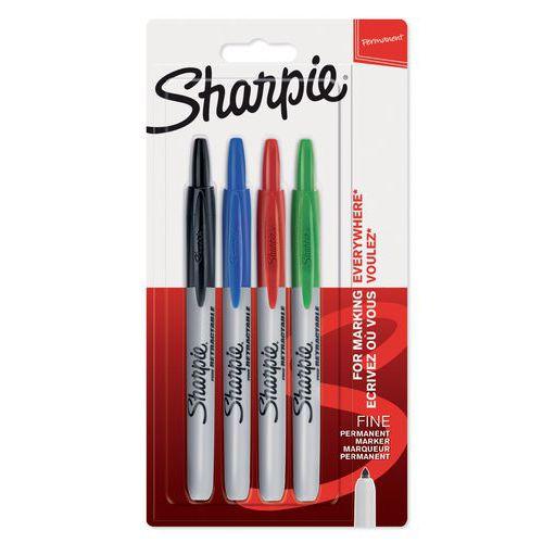 Sharpie pointe 1 mm rétractable couleurs standard assorties thumbnail image 1