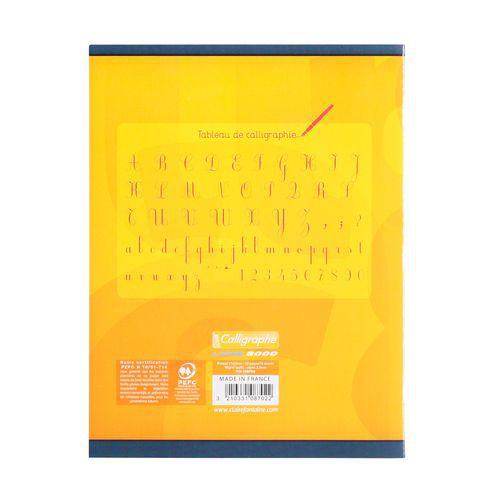 Illustration de : Cahier d'écriture piqué 17x22cm seyes 2,5mm 32p - Calligraphe