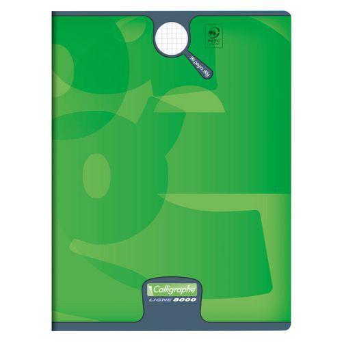 Illustration de : Cahier piqué 8000 CARTE 5/5 96p - Calligraphe