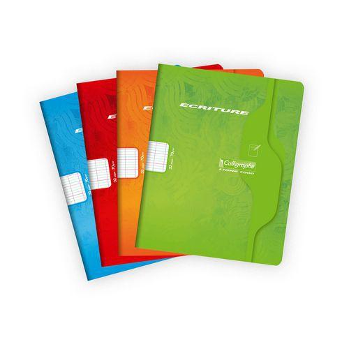 Illustration de : Cahier d'écriture piqué 7000 17x22 cm seyes 3mm - Calligraphe