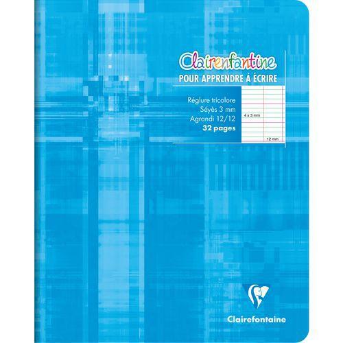 Cahier d'écriturepiqué "Clairenfantine" 17x22cm 32p séyès 3mm 12/12 thumbnail image 1