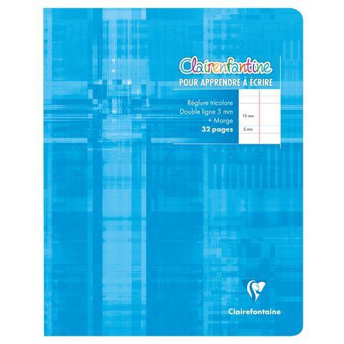 Cahier d'écriturepiqué "Clairenfantine" 17x22cm 32p DL 5 mm thumbnail image 1
