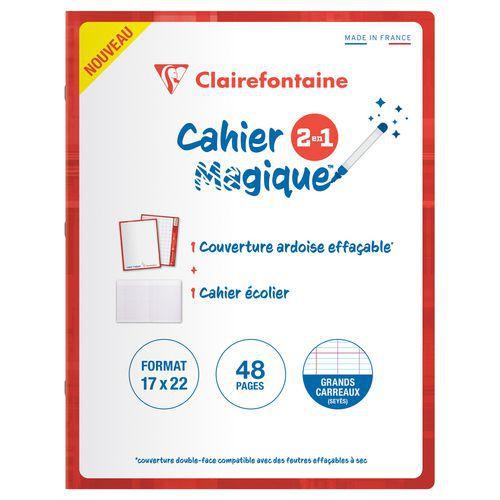 Illustration de : Cahier Magique 17x22cm - Clairefontaine