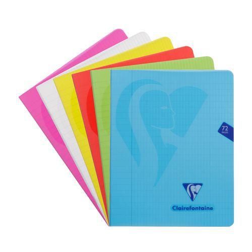Mimesys cahier piqué polypro 16,5x21cm 72p Q.4x8 + marge coloris assortis thumbnail image 1