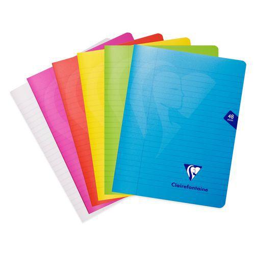 Illustration de : Cahier piqué Mimesys 17x22 cm 48p - Clairefontaine