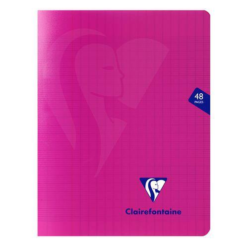 Mimesys cahier piqué polypro 17x22cm 48p séyès Rose thumbnail image 1