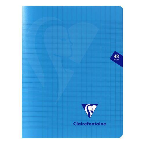 Mimesys cahier piqué polypro 17x22cm 48p séyès Bleu thumbnail image 1