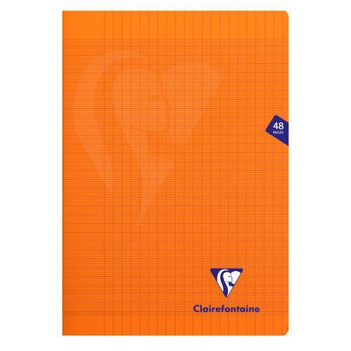 Mimesys cahier piqué polypro 21x29,7cm 48p séyès Orange thumbnail image 1