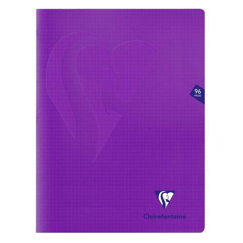 Mimesys cahier piqué polypro 24x32cm 96p Q.5x5 Violet thumbnail image 1