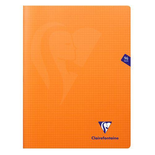 Mimesys cahier piqué polypro 24x32cm 96p Q.5x5 Orange thumbnail image 1