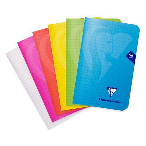 Mimesys carnet piqué polypro 9x14cm 96p Q.5x5 coloris assortis thumbnail image 1