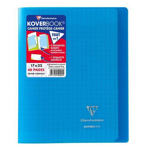 Koverbook piqué polypro transparent 10 couleurs ass 17x22cm 48p séyès livré en boîte prêt-à-vendre thumbnail image 1