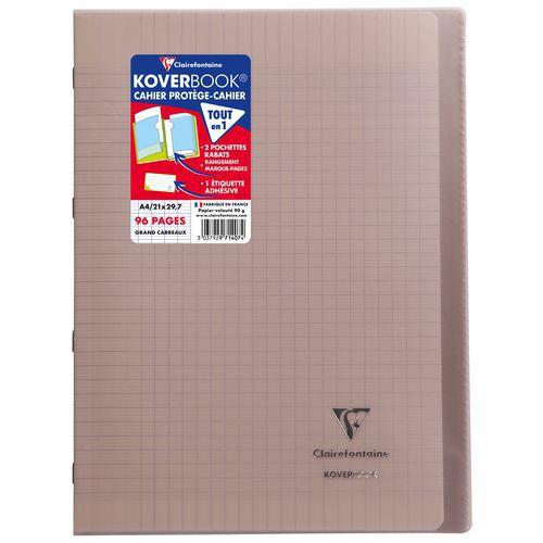 Koverbook piqué polypro transparent Gris 21x29,7cm 96p séyès thumbnail image 1