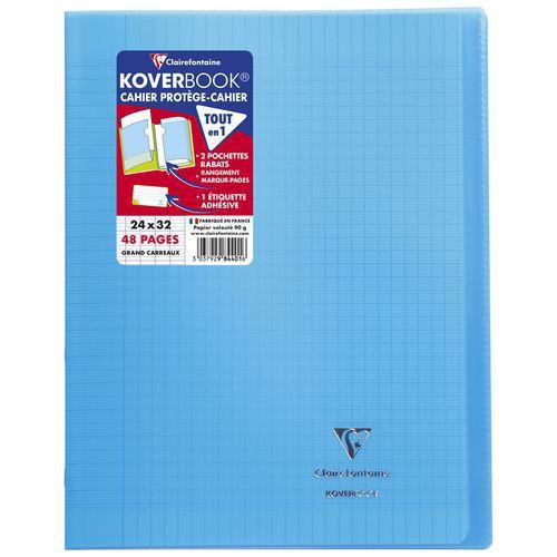 Cahier piqué Koverbook 24x32 cm Seyès 48p - Clairefontaine fullname image