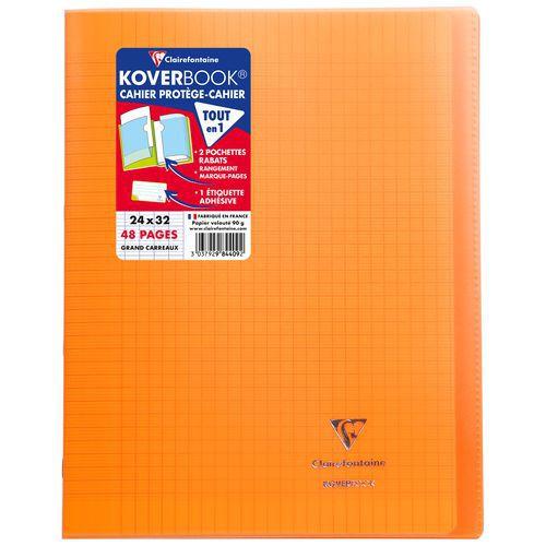 Cahier piqué Koverbook 24x32 cm Seyès 48p - Clairefontaine fullname image