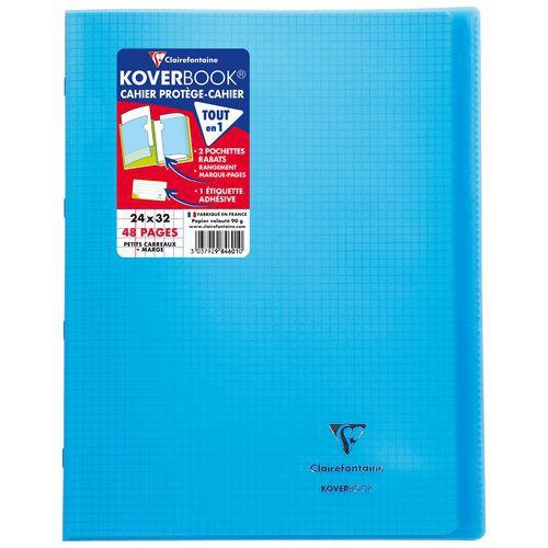 Koverbook piqué polypro transparent 10 couleurs ass 24x32cm 48p Q.5x5livré en boîte prêt-à-vendre thumbnail image 1