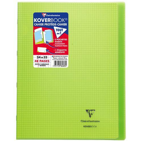 Cahier piqué Koverbook 24x32 cm 5/5 + marge 48p - Clairefontaine fullname image