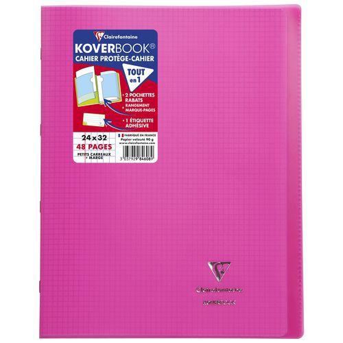 Cahier piqué Koverbook 24x32 cm 5/5 + marge 48p - Clairefontaine fullname image