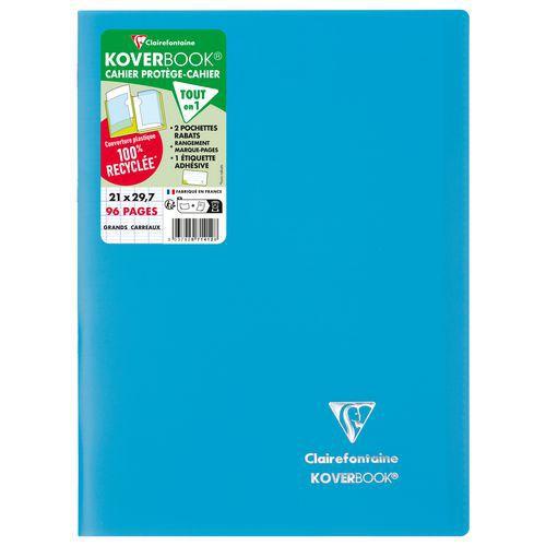 Cahier piqué Koverbook recyclé A4 Seyès 96p - Clairefontaine fullname image