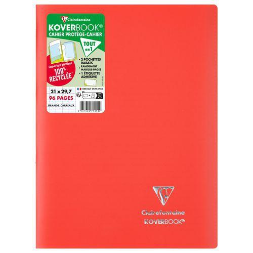 Cahier piqué Koverbook recyclé A4 Seyès 96p - Clairefontaine fullname image